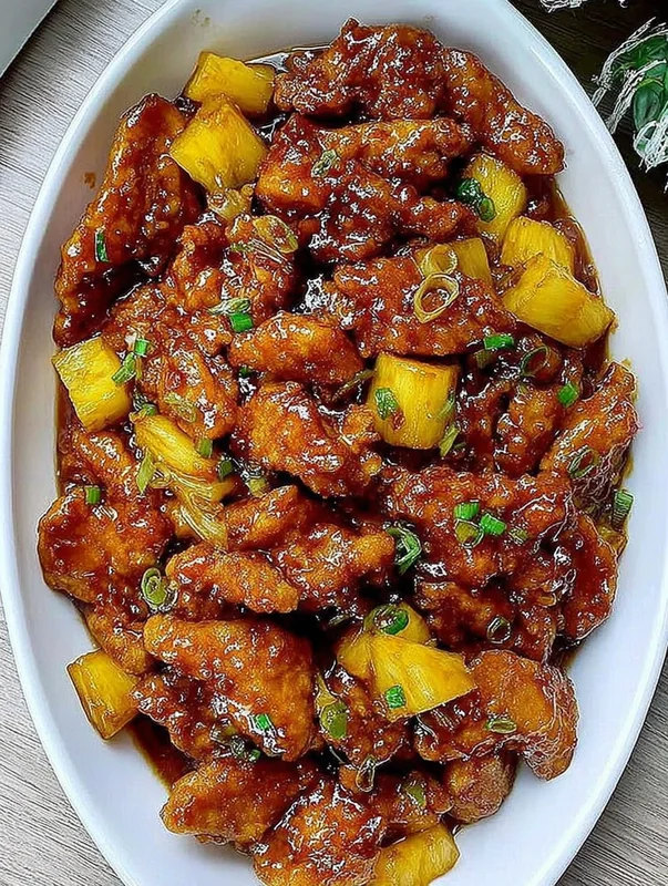 brown sugar pineapple chicken recipe - Image 1