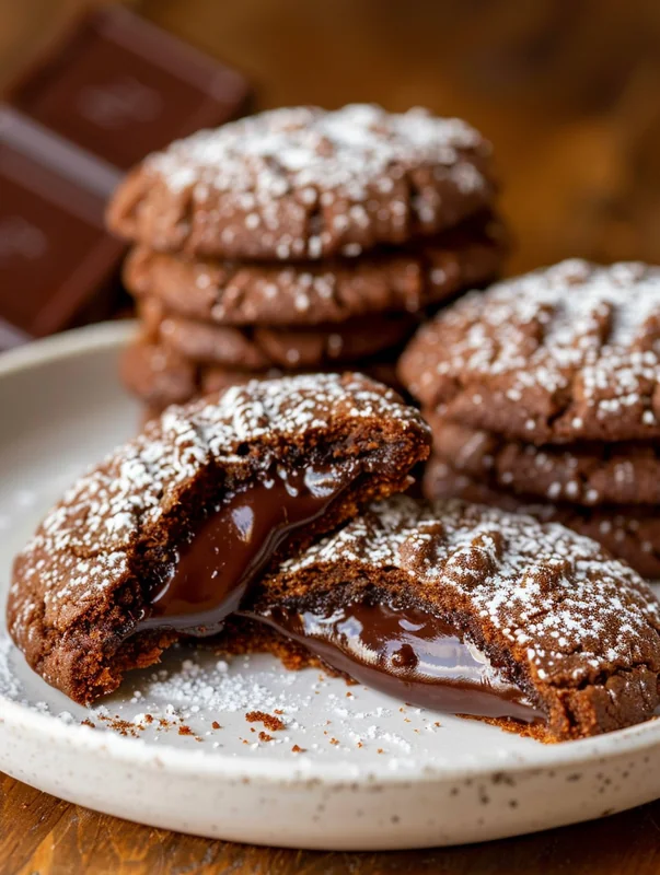Chocolate Lava Cookies - fresh and homemade