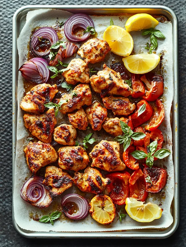sheet-pan chicken souvlaki recipe - Image 1