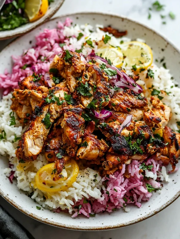 trader joes chicken shawarma with lemon rice recipe - Image 1