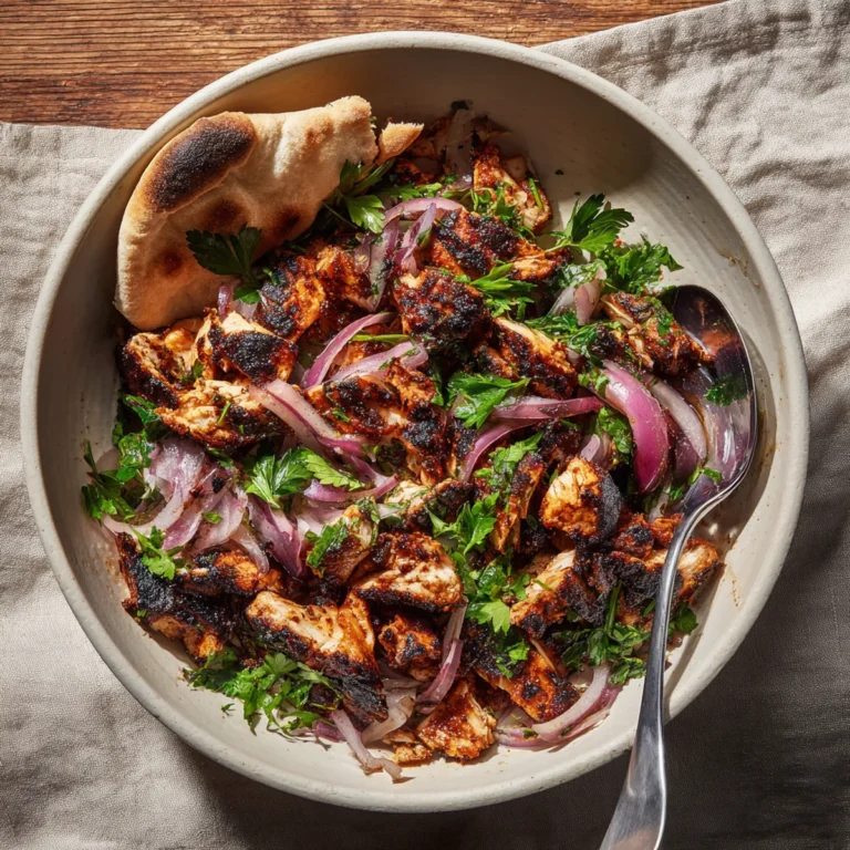 Chicken Shawarma Recipe — close-up showing texture and color