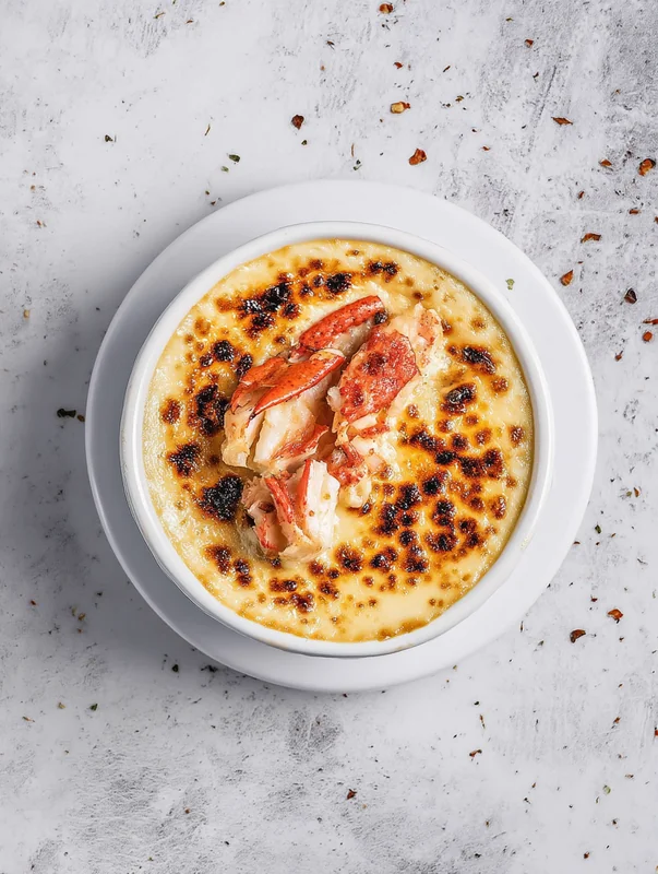 crab brulee recipe ramekins ready for baking (CRAB BRULEE RECIPE)