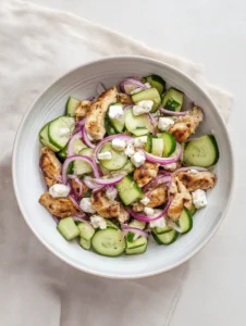 cucumber feta chicken salad recipe - Image 1