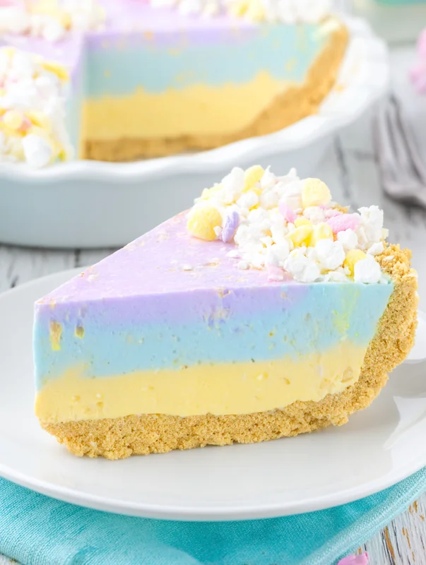 Easter Jello Pie Decorated - easter jello pie recipe