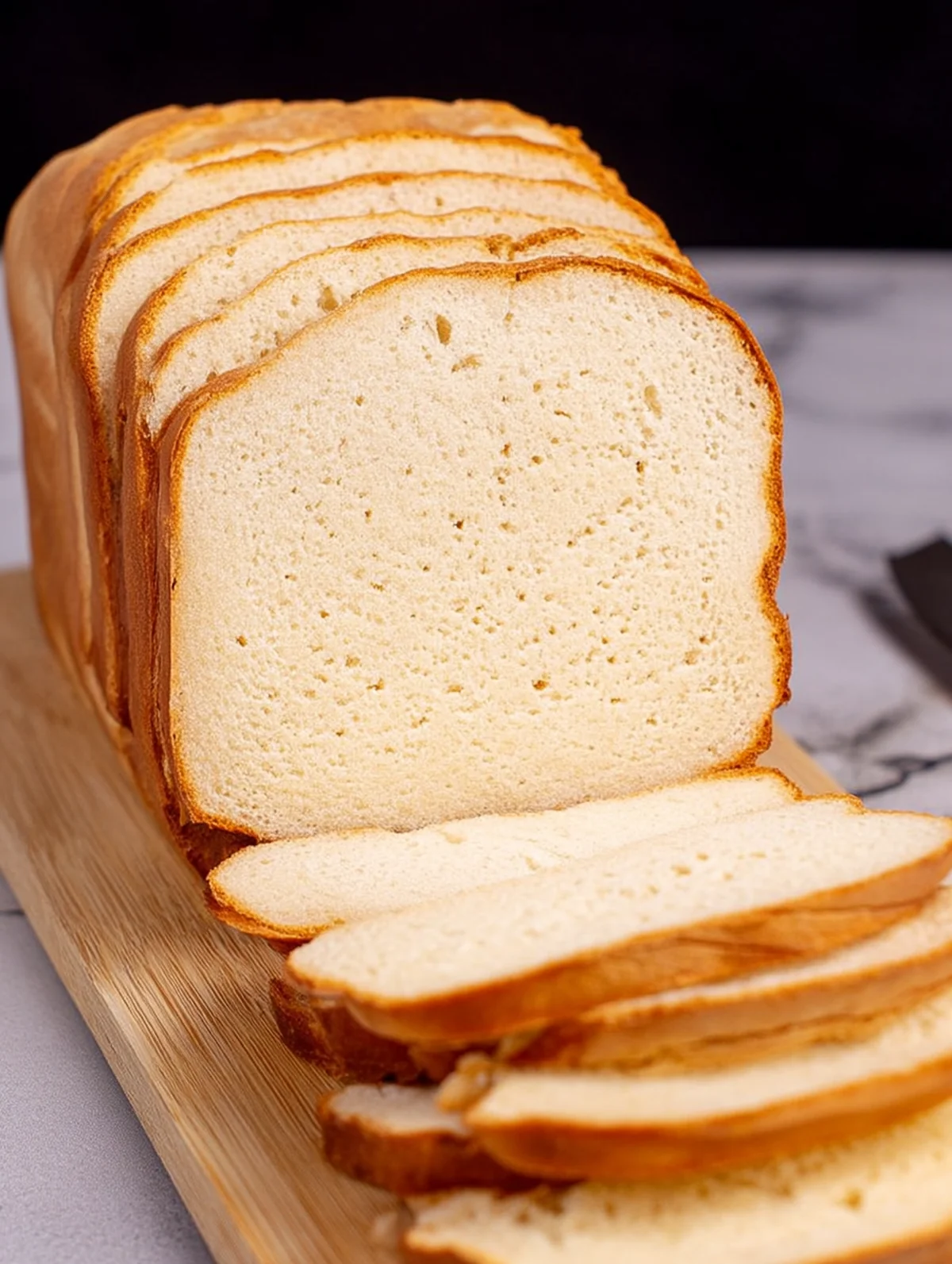 gluten free sourdough bread recipe sliced and ready to eat (make Gluten Free Sourdough Bread Recipe)