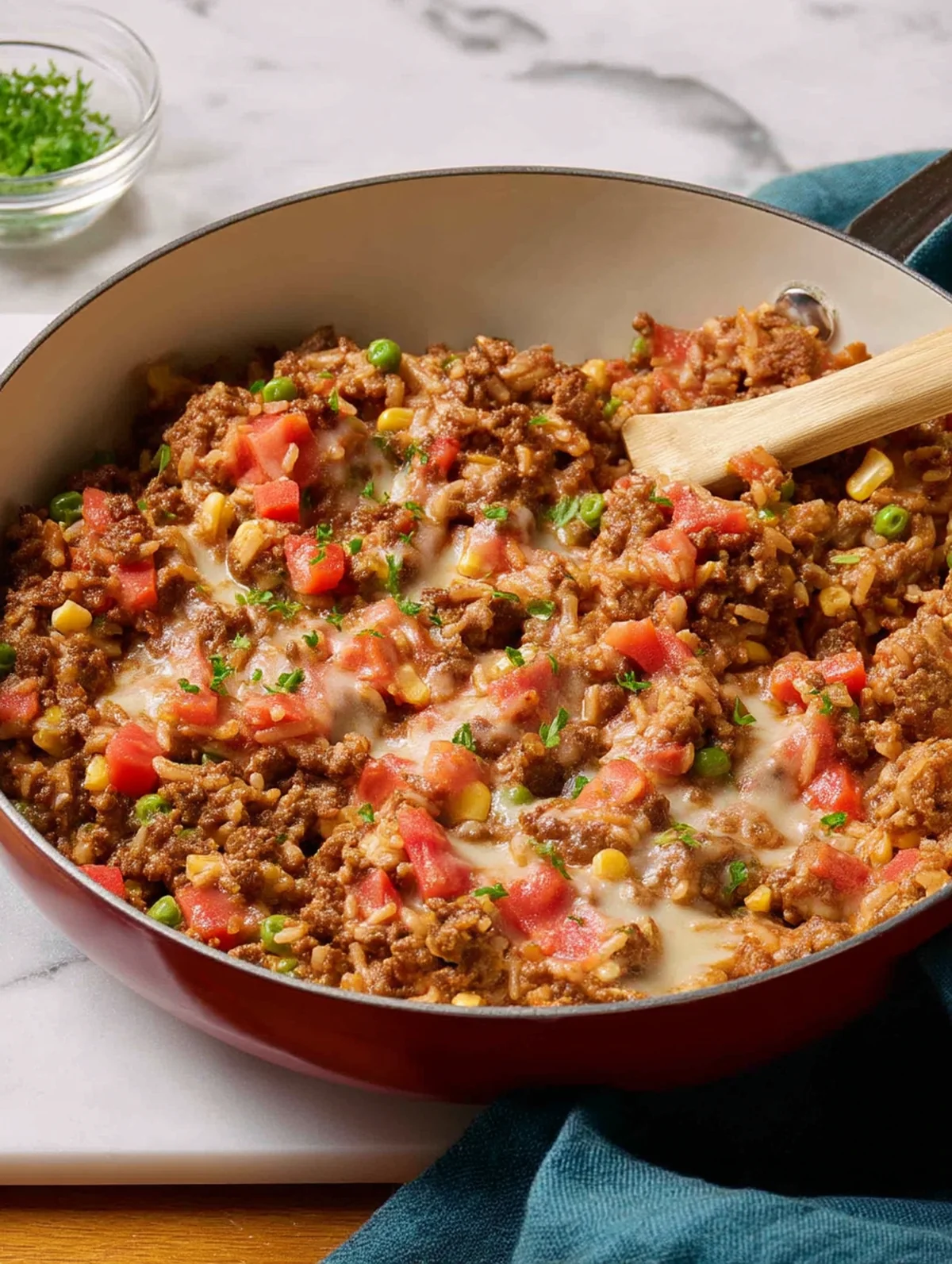 Ground beef and rice recipes variations with different global seasoning options