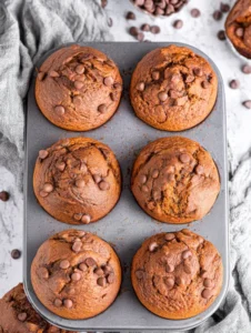 healthy chocolate chip muffins recipe - Image 1
