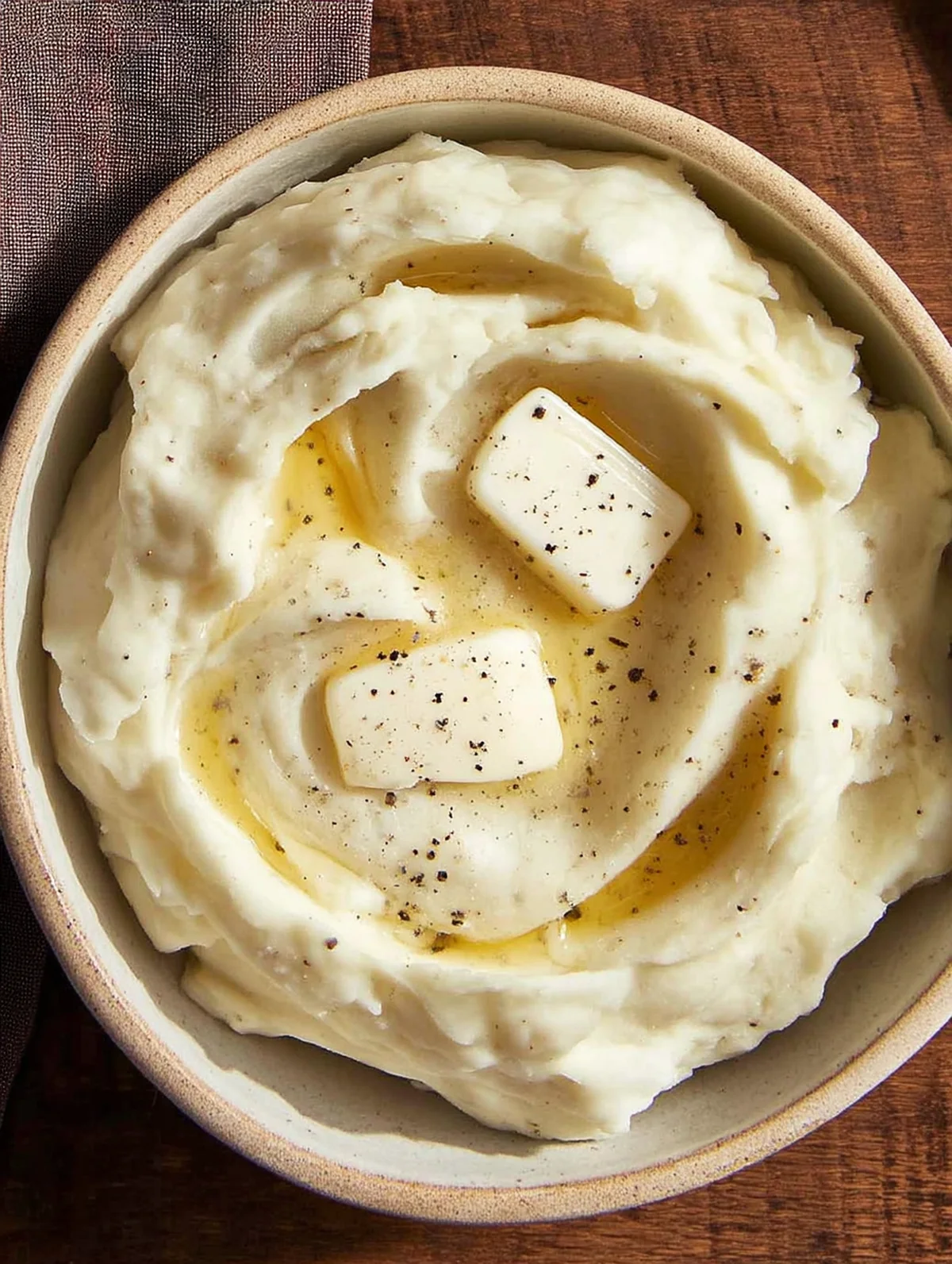 Step-by-step mashed potatoes recipe showing boiled being drained