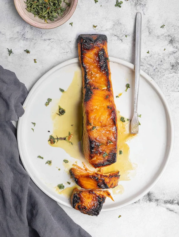 pan seared honey mustard salmon ingredients mise en place (easy pan seared honey mustard salmon)