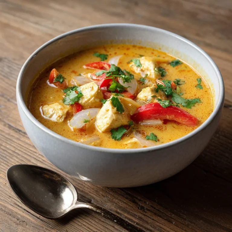 Slow Cooker Chicken Curry Recipe — close-up showing texture and color