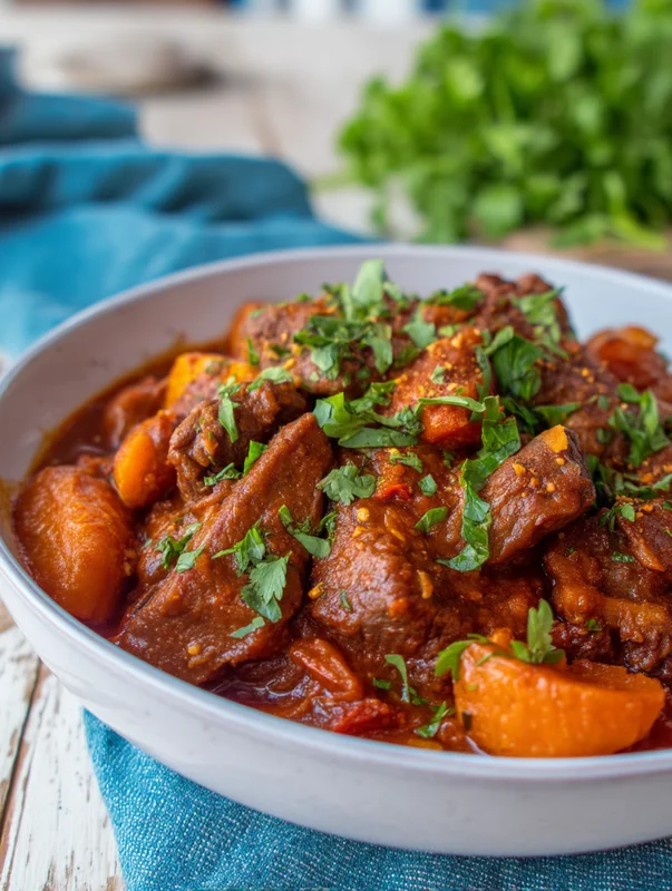 slow cooker moroccan lamb tagine - Image 1