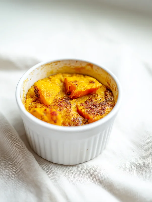 Sweet Potato Cottage Cheese Cobbler Served