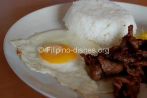 tapsilog recipe — hero shot of the finished dish
