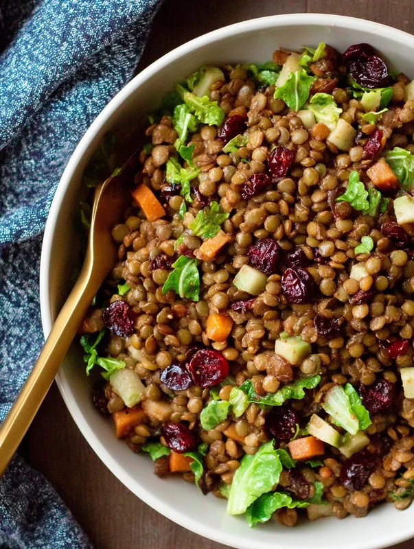 Thanksgiving lentil and cranberry salad - Image 1