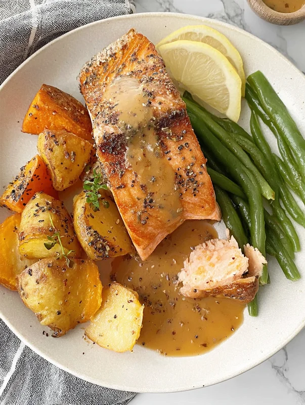 what to serve with honey mustard salmon - roasted vegetables and grains (what to serve with honey mustard salmon homemade)